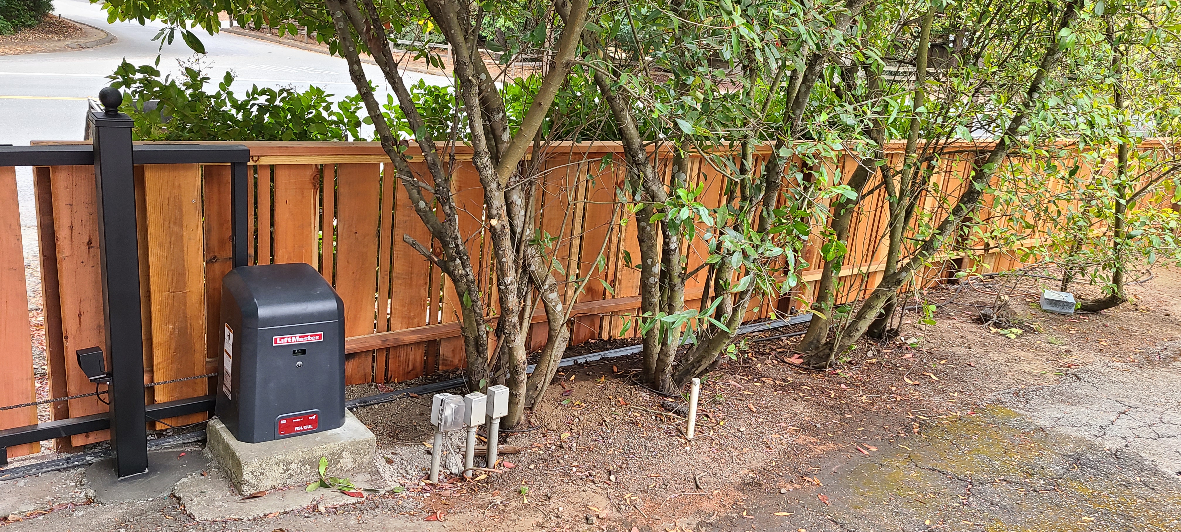 Automatic gate installation