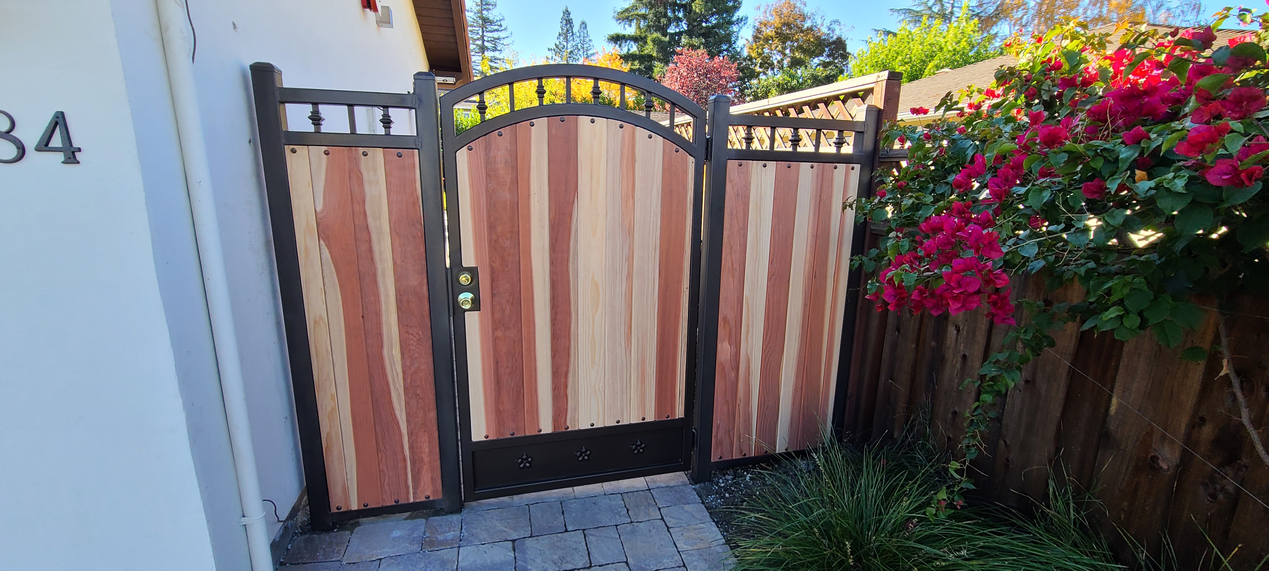 Hybrid wood and steel gate — Bay Area, CA