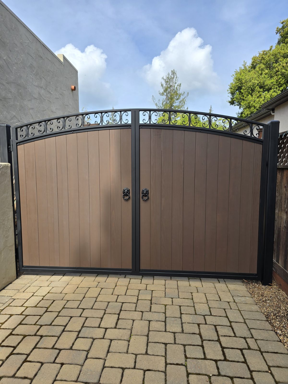Hybrid wood and steel gate — Bay Area, CA