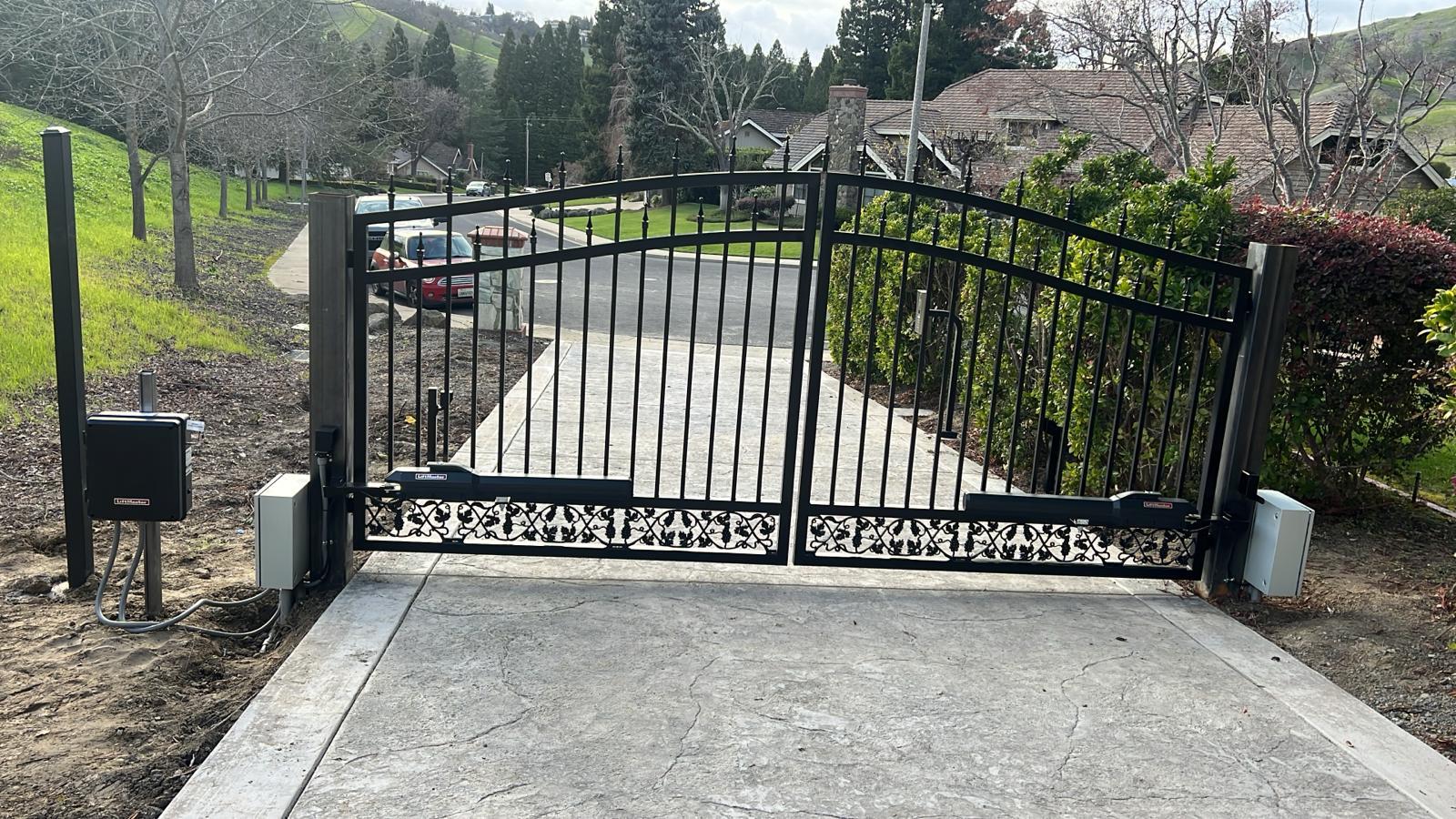 Ornamental iron gate